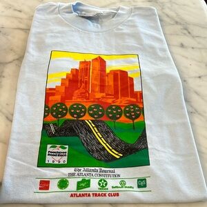 Men’s Atlanta Peachtree Road Race 1990 XL blue single stitch Preowned never worn